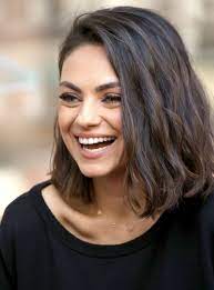 Mila Kunis Has The Best Hollywood Glow Up No One Has Noticed Thick Hair Styles Short Hair Styles Curly Hair Styles