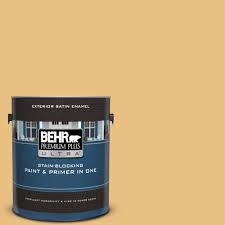 Behr Premium Plus Ultra 1 Gal Ul180 20 Charismatic Satin Enamel Exterior Paint And Primer In One 985401 The Home Depot