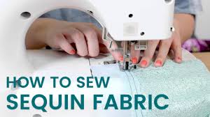 Disco sequin comes with long circular type flake attached to the backing of the. How To Sew Sequin Fabric Youtube