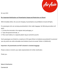 Are portable charger and power banks allowed on a flight? Airasia New Power Bank Restrictions 2018