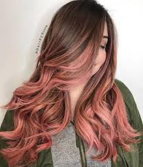 40 Ideas Of Pink Highlights For Major Inspiration Peach Hair Hair Color Pink Brown And Pink Hair