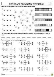 Composing Fractions Worksheet 4th Grade 4 Nf 3 Fractions Worksheets Fractions Worksheets
