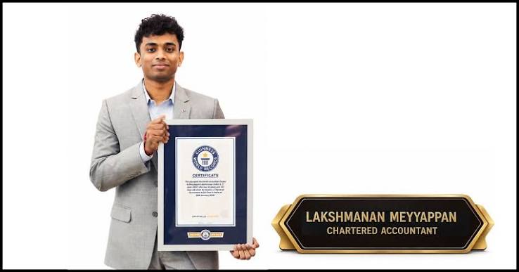 youngest Chartered Accountant Lakshmanan Meyyappan