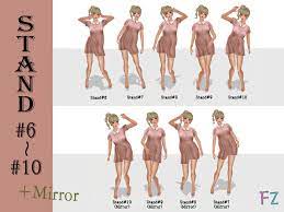To recreate it, face away from your mirror at an angle, extend your legs and lean back toward your reflection. Second Life Marketplace Fz Pose Stand 6 10 4 Mirror