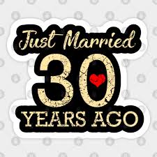 30th wedding anniversary gift ideas. 30th Wedding Anniversary Wedding Anniversary Adesivo Teepublic It