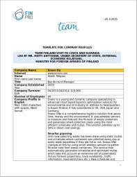 Profile will give a solid description of company's working milestones, it will record some information about staff, it will include the history of firm, tells about the strategies, explain the matters concern with policies, financial statements and the overall structure of. Free 18 Simple Company Profile Templates In Doc
