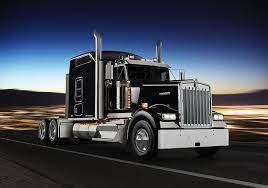 Hd Wallpaper Road Movement Black Truck Chrome Tractor Kenworth Special Model W900l Wallpaper Flare