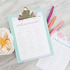 Download the game template, print out a copy for each bridal shower guest, then have them go through their purses. Omg These Free Printable What S In Your Purse Games Are So Cute
