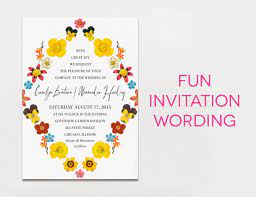 Wedding Invitation Wording Examples In Every Style A Practical Wedding Unique Wedding Invitation Wording Funny Wedding Invitations Wedding Invitations Examples