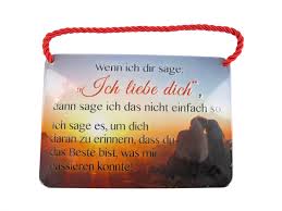 Auch waren sie fuer dich und. Kulthanger Blechschild Mit Spruch Ich Liebe Dich Unikum Geschenke