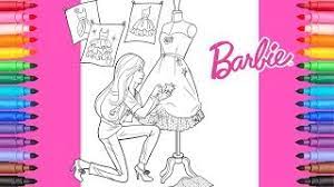 Download and print these barbie fashion coloring pages for free. Coloring Barbie Fashion Designer Barbie Coloring Pages Youtube