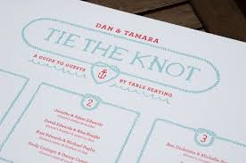 Nautical Tie The Knot Table Chart Dare2dream Seating