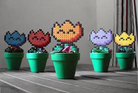 Super Mario A Inspire En Pot Plante Retro Fleur De Par Beadxbead Bricolage Et Loisirs Creatifs Bricolage Printemps Perle