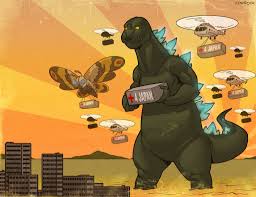 Draw A Thon 4 Japan Godzilla By Finfrock On Deviantart Godzilla Godzilla Comics Kaiju