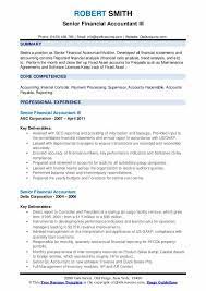Collection of most popular forms in a given sphere. Senior Financial Accountant Resume Samples Qwikresume