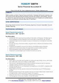 Sample senior accountant job description 10 examples in. Senior Financial Accountant Resume Samples Qwikresume