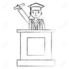Graduate Woman In Podium Giving Speech Vector Illustration Hand Stock Photo Picture And Royalty Free Image Image 105557251 You can edit any of drawings via our online image editor before downloading. graduate woman in podium giving speech vector illustration hand
