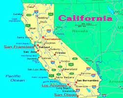 California California Map Travel California Coast California