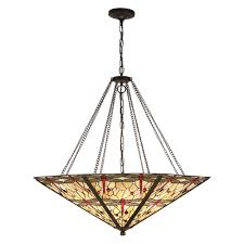 Traditional Tiffany Mega Ceiling Pendant 1 Meter Diameter