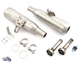 Tec 2 1 high level stainless desert exhaust system bike parts. Stainless Steel Silencers For Triumph Street Twin Street Cup British Legends