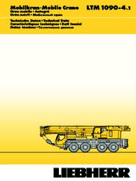 Liebherr Ltm 1090 4 1 Specifications Cranemarket