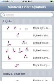 nautical chart symbols for iphone