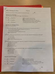 Check spelling or type a new query. Biol 1140 Biology For Majors Test 2 Each Question Chegg Com