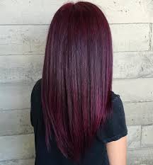 Starting the dark red near the front, you can begin sweeping the muted color through the midsection of your hair. Burgundy Hair Color With Black Highlights Novocom Top