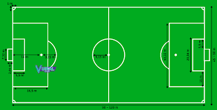 Lapangan futsal standar berbentuk persegi panjang dimana garis pembatas samping lapangan harus lebih panjang dari garis gawang, dengan ukuran. Gambar Dan Ukuran Lapangan Sepak Bola Beserta Keterangannya Vuiral