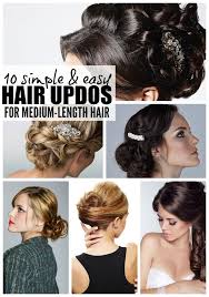 The medium length haircuts can show more flattering and trendy for women when compared with other hairstyles. 10 Easy Glamorous Updos For Medium Length Hair Medium Length Hair Styles Updos For Medium Length Hair Hair Lengths