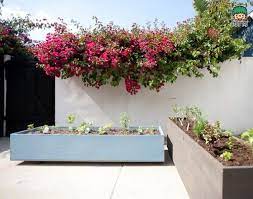 创意花盆之木板diy简单的长方形木质花盆图解方法 肉丁网 diy planters above ground garden outdoor planters