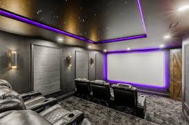 Home theaters are an extremely popular type of room to add into your basement. Basement Home Theater Ideas Design Soundproofing Other Tips