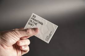 Side by side business card mockup. 3d Printed Business Cards On Behance