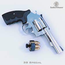 A blade front sight and an integral notch rear sight. Smith Wesson 38 Special 3d Modell In Pistole 3dexport