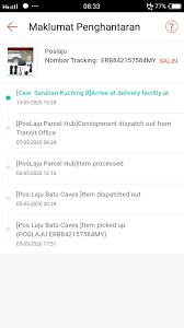 But both the contact number given here not respond Pos Malaysia Pending Courier Service In Kuching