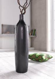 Deko Vase Silbergrau Hoch Bodenvase Blumenvase Glasvase Vase Glas O 20x80cm Siehe Mehr Unter Http Www Woonio De P Glasvase Blumenvase Bodenvase Dekorieren