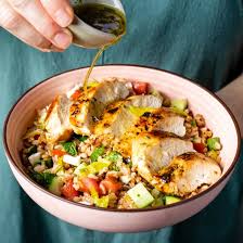 It offers bold flavor and a healthy dose of protein. Lemon Oregano Chicken With Farro Salad Cook S Country