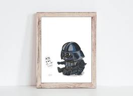 Star Wars Baby Nursery Art Decor Baby Darth Vader Star Wars Play Room Wall Print Kids Star Wars Decor Playroom Art Nursery Art Print In 2021 Star Wars Baby Nursery Star