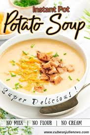 Instant Pot Potato Soup Recipe Video Cubes N Juliennes Recipe In 2020 Instant Pot Potato Soup Recipe Potato Soup Kitchen Recipes