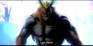 There are many more inspirational all might quotes as well, like when he informed midoriya that he could be a hero. All Might Iam Here Gif Allmight Iamhere Toshinoriyagi Discover Share Gifs