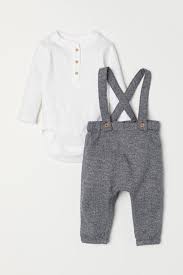 You'll receive email and feed alerts when new items arrive. Henley Bodysuit And Pants Gray Melange White Kids H M Us Newborn Boy Clothes Baby Girl Pants Boy Outfits