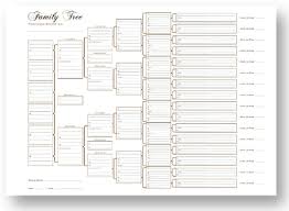 A3 Blank Family Tree Charts