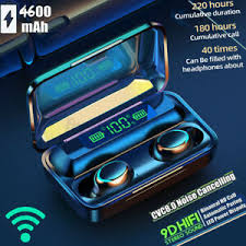 Limited time sale easy return. Insma Tws Bluetooth 5 0 Earbuds Wireless Earphones Led Sport Stereo Headset 2021 Ebay