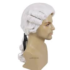 Hat Wig George Washington White Colonial Wig