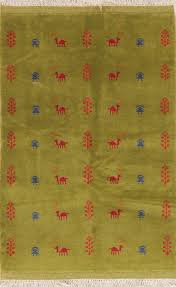 A hand loomed rug production presses fiber strands together, connecting them with quite thin threading, and with no proper securing of the ends when you identify a hand loomed or loomed by hand rug from india, share your concern with the owner. Solid Color Gabbeh Oriental Modern Persian Hand Knotted Area Rug Green 3x5 Southwestern Area Rugs By Rugsource Inc Houzz