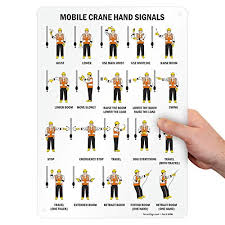 This section highlights osha standards and documents related to crane, derrick, and hoist safety. Amazon Com Smartsign S 0881 Al 14 Mobile Crane Hand Signals Sign 10 X 14 Aluminum Black On White Garden Outdoor