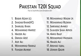 All matches playing at the harare sports club. Saj Sadiq On Twitter Pakistan T20i Squad For The Tour Of Zimbabwe And South Africa Cricket Zimvpak Savpak