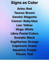 If your favorite color is yellow then, you enjoy learning and sharing your knowledge with others. Signs As Color Aries Red Taurus Brown Gemini Magenta Cancer Baby Blue Leo Yellow Virgo White Libra Pastel Colors Scorpio Black Sagittarius Orange Capricorn Green Aquarius Purple Pisces Teal Aquarius Meme