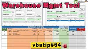 See more of warehouse inventory management on facebook. Excel Warehouse Management System Vbatip 64 Free Inventory Tool Youtube
