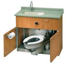 Rv bathroom sink plumbing parts. Sink With Under Cabinet Swing Out Toilet So Many Moving Parts So Many Little Areas To Try To Keep Clean Space Saving Bathroom Diy Camper Remodeled Campers
